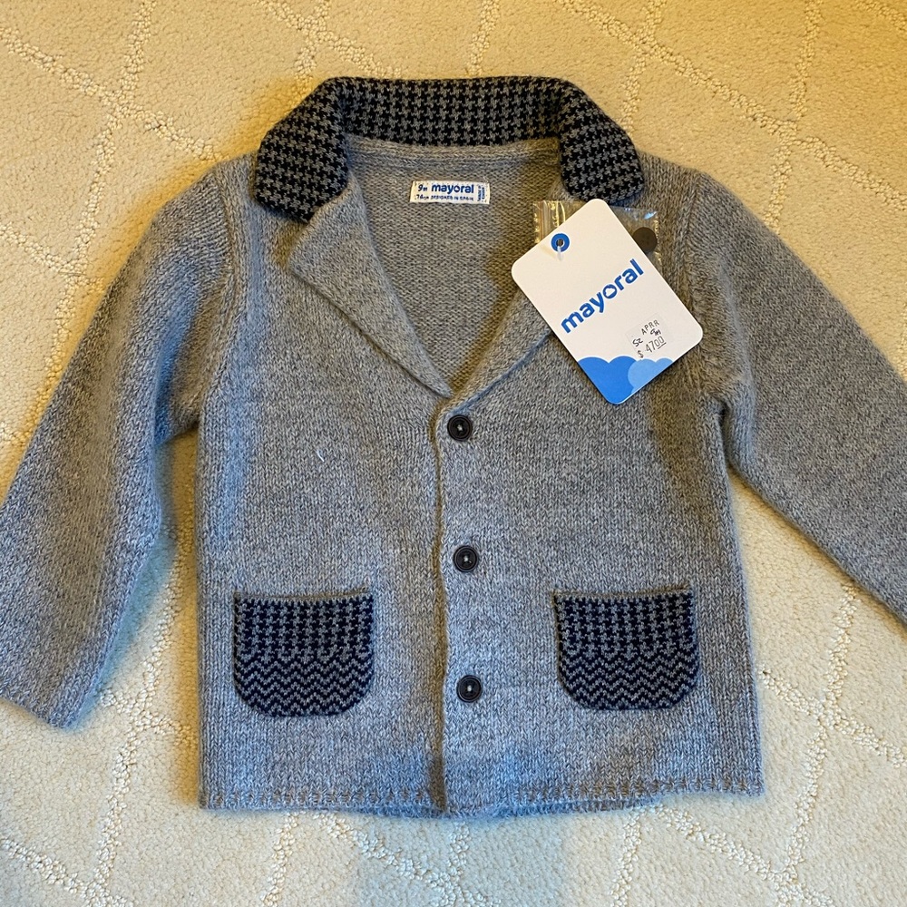 Mayoral boys cardigan - NWT!  Size 9m!